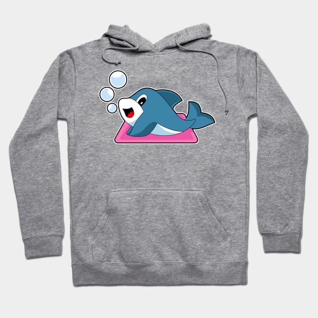 Dolphin Yoga Fitness Gymnastics Hoodie by Markus Schnabel